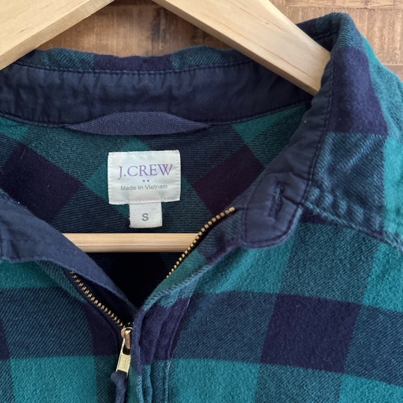 JCrew Flannel Quarter Zip Shirt Jacket S - Picture 3 of 3